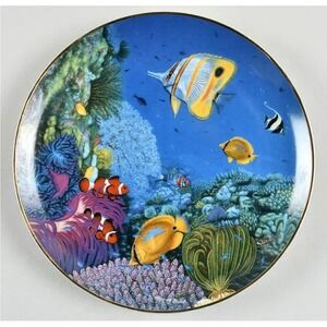 The Hamilton Collection Riches of the Coral Sea "Coral Paradise" Plate # 2195A